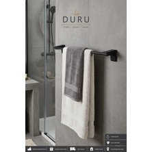 Maison Luré Banyo Askısı Mat Siyah Uzun Havluluk Havlu Askısı