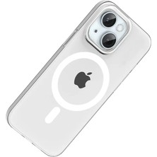 Bezos Joko Apple iPhone 14 Uyumlu Pc Blank Magsafe Kapak - Şeffaf