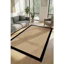 Decomia Home Dijital Kaymaz Yıkanabilir Jüt Desenli Salon Halısı Mutfak Halısı Koridor Halısı