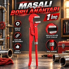 Nzb Maşalı Boru Anahtarı Profesyonel 1 Inç (31 Cm) Chrome Vanadium Sağlam Kavrama