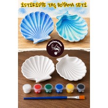 Istiridye Taş Boyama Seti (2 Taş Obje + 6 Renk Boya + 1 Fırça + Boyama Sertifikası)
