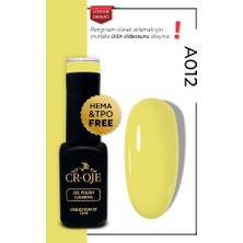 Cr-Oje Kalıcı Oje A012 - Light Butter Yellow (12 ML.)