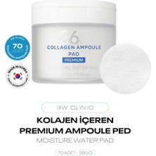 Kolajen Içeren Serum Ped 3W Clinic Collagen Amppule Pad 70 Adet