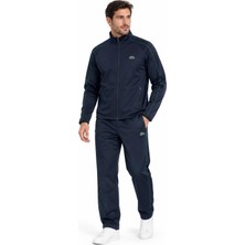 Lacoste Basıc Lacivert Şeritli Regular Fit Eşofman Takımı