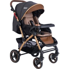 Tommybaby Tornado Plus Gold Alüminyum Lüx Çift Yönlü Bebek Arabası Puset Katlanabilir ve 25 kg Taşıma Kapasitesi