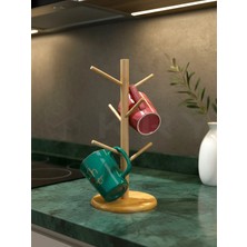 Maison Luré Askılık Bambu Kupa Fincan Bardak Askılığı Standı