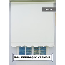 Esdeh KALIN Stor Zebra Güneşlik Perde (ETEKLİ) - Mat Kalın Kumaş - Alüminyum Aksam