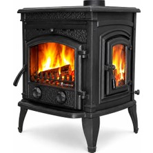 Firestove Fire Stove  FRS-015YK    4 Camlı Yandan Kapaklı Döküm Şömine Soba