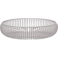 Happy Trend -Lıto- Bowl | Yüksek Kaliteli Çelikten Meyve Kasesi | Mourning Dove Destekli Dekoratif Kase | Boyut L | 8h Ø 36 cm