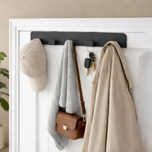 Maison Luré Askılık Kapı Arkası Metal Askılık 5'li Antrasit