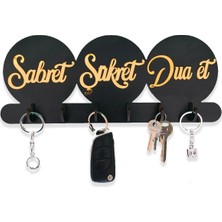 Maison Luré Askılık Dekoratif Aynalı Pleksi Yazılı Dini Anahtarlık Askısı