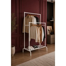 Maison Luré Askılık Konfeksiyon Ikili Metal Elbise Askılığı Giyim Organizeri