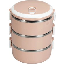 Maison Luré Termos 3 Katlı Sızdırmaz Yemek Termosu Çelik Sefer Tası 1.8 L