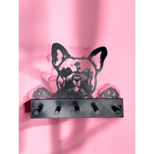 Maison Luré Askılık Köpekli Anahtarlık Askısı Organizer Siyah