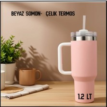 Igloo Uyguna-Yakala  1.2 Lt Beyaz Somon-  Çelik TERMOS-ERM.180