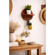 Maison Luré Askılık Kahverengi Duvar Tipi Anahtarlık Askısı (3 Askılı)