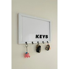 Maison Luré Askılık Keys Yazılı Duvar Askılı Anahtarlık Dekoratif Anahtar Askısı