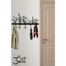 Maison Luré Askılık Çiçek Motifli Desenli Dekoratif Metal