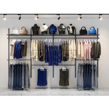 Maison Luré Askılık Butik Rafı, Sistemi, Mağaza Raf SISTEMI-245X200 cm