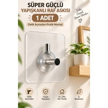 Maison Luré Askılık Şeffaf Metal Kanca Deliksiz Duvar Askısı 1 Adet