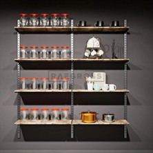 Maison Luré Askılık Butik Rafı, Sistemi, Mağaza Raf Sistemi 125X200 cm