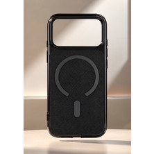 Heartz iPhone 18 Pro Uyumlu Magsafe Kılıf – Yumuşak Dokulu Arka Yüzey, Şeffaf Renkli Çerçeve, Manyetik Ring