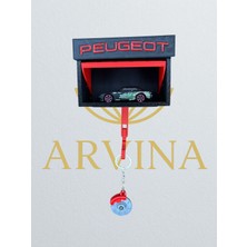 Maison Luré Askılık Peugeot 3D Duvar Anahtarlık Askısı ve Mini Garaj Standı