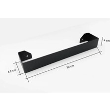 Maison Luré Askılık Siyah Mat El Havluluk, Havlu Askısı 30 cm