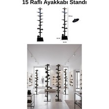 Maison Luré Askılık 15 Adet Ayakkabı Raflı 150 cm Yükseklik Ayakkabı Teşhir Standı