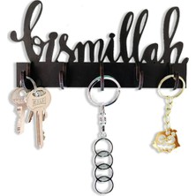 Maison Luré Askılık Dini Bismillah Antre Duvar Anahtar Organizer Askı