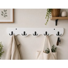 Maison Luré Askılık 90 cm Desenli Kesim Beyaz