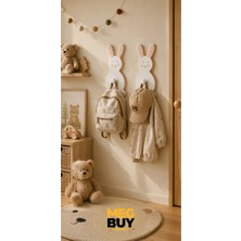 Maison Luré Askılık Tavşan Figürlü Çocuk Odası Askılığı 2'li Set