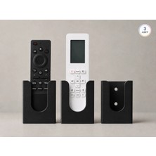 Maison Luré Askılık Duvar Tipi Tv Klima Kumanda Askısı Yapışkanlı Kumanda Tutucu 3 Adet