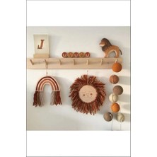 Maison Luré Askılık Ahşap - 7 Askılı Duvar - 60CM