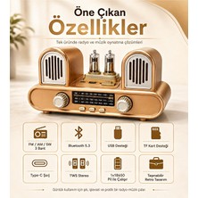 Hiltech Yeni Nesil Radyo Fm Am Sw 3 Bant Radyo Bluetooth 5.3 Hoparlör USB Tf Kart Destekli