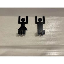 Maison Luré Askılık Kapı Arkası Siyah Metal Ayaklı 6 cm
