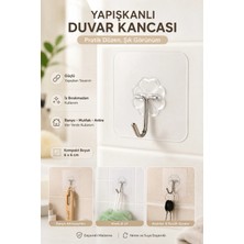 Maison Luré Askılık Şeffaf Duvar Askısı 5’li Set Kendinden Yapışkanlı Pratik