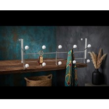 Maison Luré Askılık 5 Lı Beyaz Kapı Askılığı