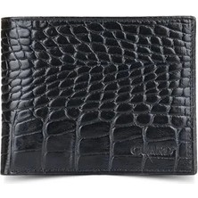 Guard Croco Siyah Klasik Deri Erkek Cüzdanı