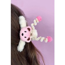 Peluş Antenli Beyaz Mandal Toka