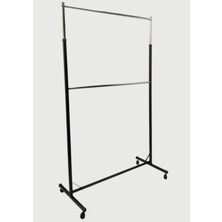Maison Luré Askılık Çift Katlı Ayarlı Tekerlekli Stant 220X120 cm