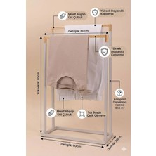 Maison Luré Askılık Mia Metal Havlu Askılığı 45X22X76 cm