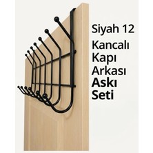 Maison Luré Askılık 6 Kancalı Mat Siyah Kapı Arkası