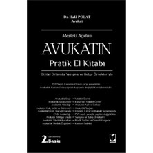 Adalet Yayınevi Mesleki Açıdan Avukatın Pratik El Kitabı - Halil Polat