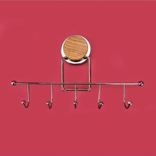 Maison Luré Askılık 5'li Havlu Askısı - Gri - 31,5 cm
