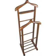 Maison Luré Askılık 145 cm Çift Tepeli Dilsiz Uşak Cilalı Ceviz