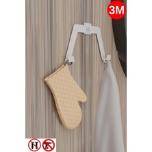 Maison Luré Askılık Beyaz Çift Kancalı , Bornoz Askısı, Mutfak Banyo Askısı