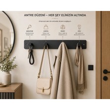 Maison Luré Askılık Metal Duvar Askılığı 4 Kancalı Banyo Mutfak Antre