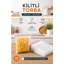 Happy Trend Torba Şeffaf Kilitli Poşet Tüm Ebatlar 100'LÜ (8X10 Cm)