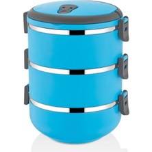 Maison Luré Termos 3 Katlı Sızdırmaz Yemek Termosu Sefer Tası 2,25 Litre
